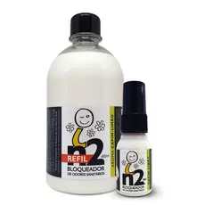 Kit Refil n2 Bloqueador Odores Sanitários 510ml Capim-limão Neutralizador Odorizador Banheiro Lixeira Pet