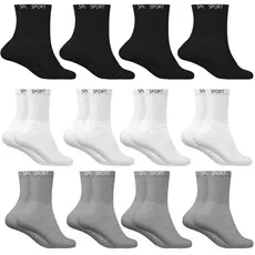 Meias Masculino Kit 12 Pares Esportes Atacado Revenda Oferta Meia SPORT Algodão Grossa Alta Qualidade Cano Alto