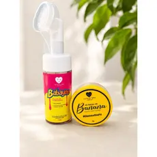 Pó banana + mousse limpeza facial Tutti frutti kit