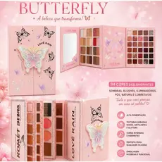 Lové Rain Paleta  94 Cores Maquiagem Completa com Sombras Blush Iluminador Corretivo Pó Batom