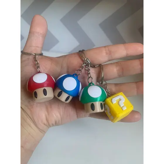 Chaveiro Caixa Box Mario Bros – Pronta Entrega! impresso em 3D
