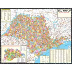 Mapa Estado Sao Paulo 120cm X 90cm