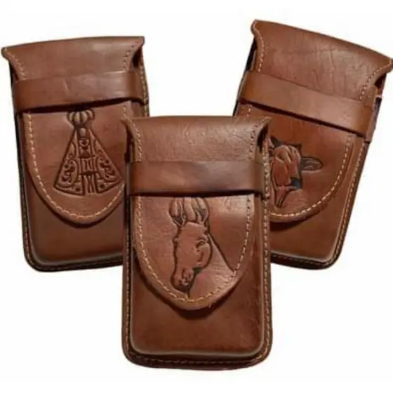 Porta Celular Bainha Country Para Cinto De Couro