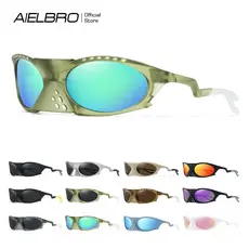 AIELBRO Bicicleta Óculos De Sol Homem Motocicleta Esportes Correndo Ciclismo Mulheres Motociclista Homens
