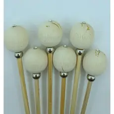 Vareta Bola Madeira Natural com Strass para Aromatizador – Elegante e Decorativa