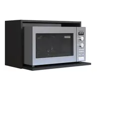 Suporte para Microondas Nicho MDF Preto