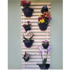 1 Painel Floreira Jardim Vertical 60X40 Cm Treliça Multiambientes