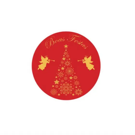 Adesivo  Natal Natalino 50 Unidades