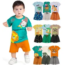 Kit Sortido 6 ou 10 Peças de Roupas Bebê Menino Infantil de Roupas Bebê Menino Infantil Masculino De Verão
