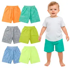 Kit 2 ou 4 Shorts de Bebê Menino Revela A Estampa Quando Molhadas Shorts Infantil Masculino De Verão Piscina E Praia