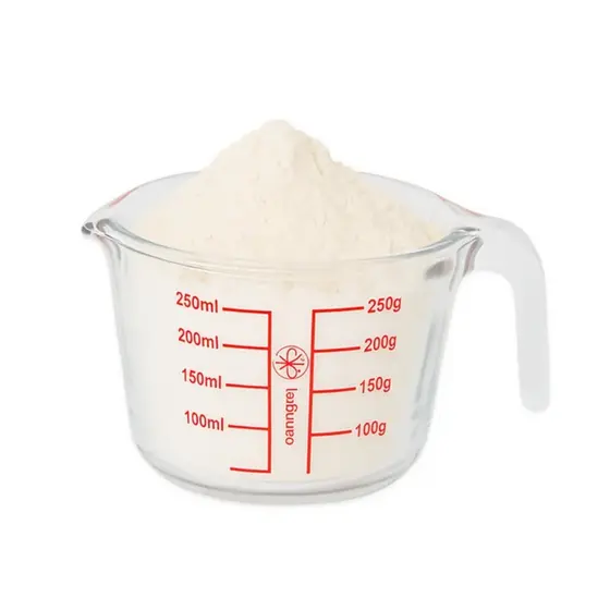 Copo Jarra Vidro Medidora 250ml Temperado Com Bico Cozinha Le Bianco Multiuso