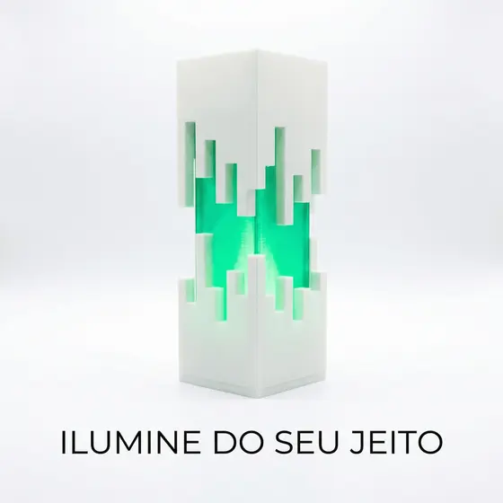 Luminária Moderna RGB Com Controle Remoto Abajur Lâmpada