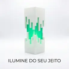 Luminária Moderna RGB Com Controle Remoto Abajur Lâmpada