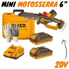 Mini Motosserra Podadora 20v 6'' (CGSLI20662-9) - Ingco