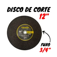 Disco de Corte 12" x 3/4" x 3mm Policorte - Tubarão