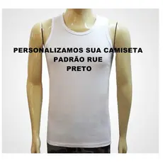 3 Camisetas Regata Branca TFM Dry Fit Bordadas