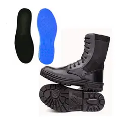 Coturno Militar Calfesa Preto Sem Zíper + Palmilha Anatômica