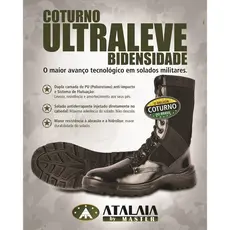 Coturno Militar Bidensidade Atalaia Sem Zíper
