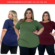 Camiseta Tapa Bumbum Plus Size Feminina.