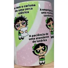 Caneca Copo Xícara Cerâmica Personalizada Carisma de uma Cerca Eletrica Docinho