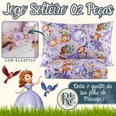 Jogo de Lençol Solteiro 02 Peças Estampas Infantil e Adulto Promoção
