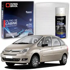 Filtro de Cabine para Ar Condicionado XSara Picasso + Higienizador Limpa Ar Tipo Granada