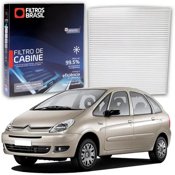 Filtro da Cabine Ar Condicionado pra para Citroen XSara Picasso 1.6 16V Exclusive GLX GX 1999>2010>]