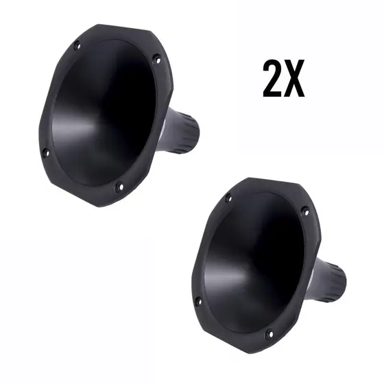 Kit 2 Cornetas Curta Para Driver Corneta D250x D200 D250 Caixa Trio Redonda Lc 14-50