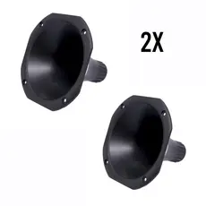 Kit 2 Cornetas Curta Para Driver Corneta D250x D200 D250 Caixa Trio Redonda Lc 14-50