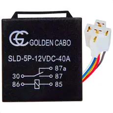 Rele Auxiliar Automotivo 5 Pinos 12v Para Carro 
 Universal + Chicote