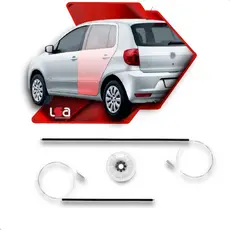 Kit Reparo Cabos de Aço Maquina De Vidro TRASEIRO VW Fox Crossfox Spacefox 4 Portas