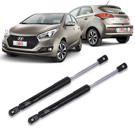 Par Amortecedor Porta Malas Hb20 Tampa Traseira Para Carro Hyundai Hb20 2012 Até 2019 55cm