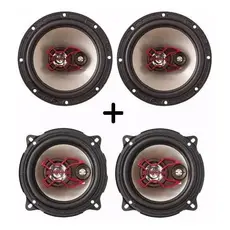 Kit Alto Falantes 6 E 5 Bravox 200W RMS Gol G3 G4 G5 G6 G7 Celta/Palio
