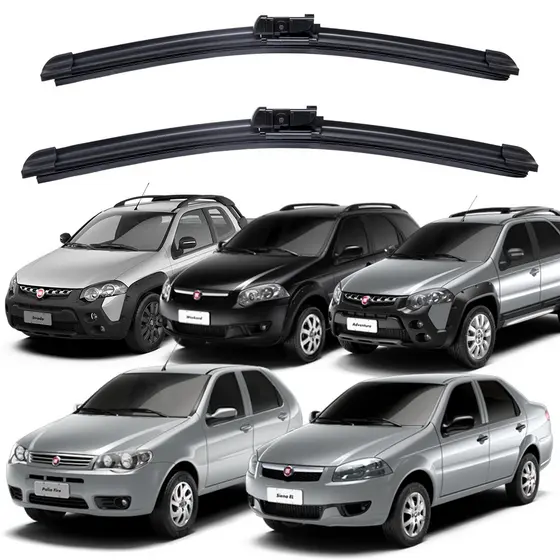 Par Palheta Limpador Para-brisa Fiat Palio Siena Palio Weekend Strada Kit