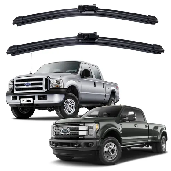 Par Palhetas Limpador Para-brisa Ford F-250 E F-350 1998 A 2011 Kit