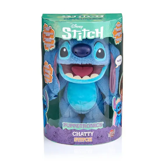 Pelúcia Interativa Stich (Fantoche) com Som - Stitch Wow