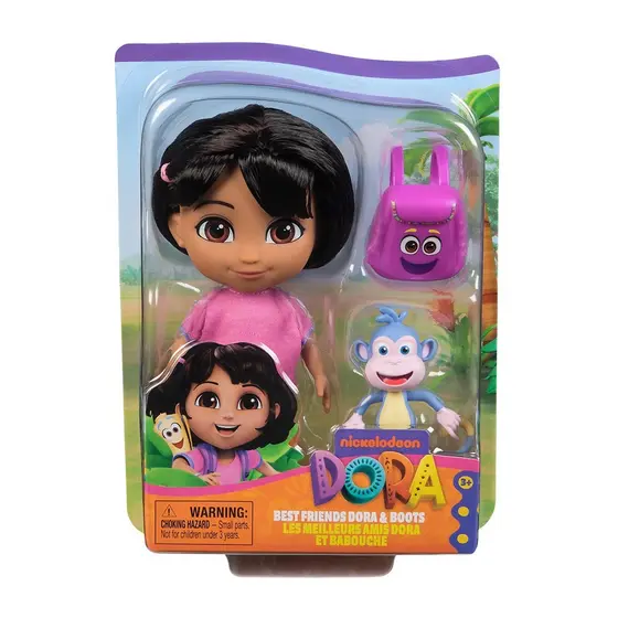 Dora Aventureira - Boneca 15cm Com Macaco Botas E Mochila
