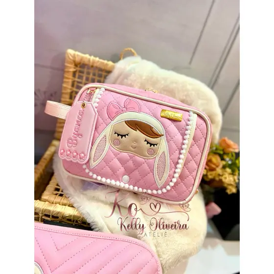 Necessaire porta fraldas/porta fraldas personalizado/porta lenço personalizado/necessaire personalizada