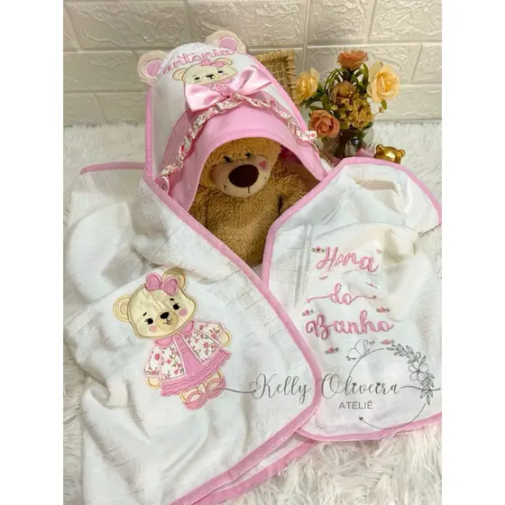 Toalha de banho personalizada/toalha de banho com capuz/toalha de bebê/toalha para bebê