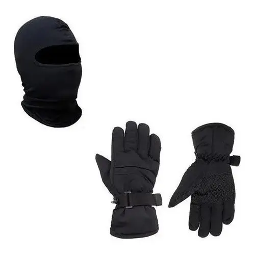 Touca Ninja Motoboy Moto + Luva Frio Intenso Impermeavel
