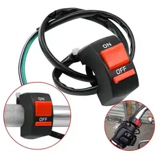Botão Farol Milha Auxiliar Chave Liga E Desliga 2 Fios Moto E Quadricíclo 12v
