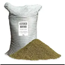 Esterco De Gado Bovino Curtido E Pineirado 5 kg 10kg 15kg 20kg