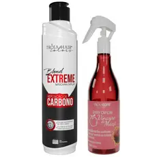 Troia Blond Extreme Controlador de pH + Spray Acidificante Capilar Vinagre de Maçã 300ml