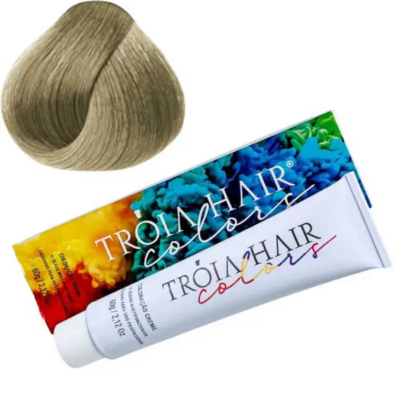 Coloração em Creme Permanente Louro Muito Claro #9.0 - Troia Hair colors 60g