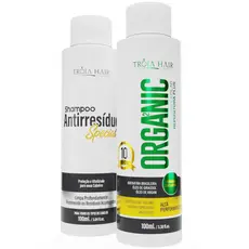 Kit Escova Progressiva Organic Alta Performance (Edição Especial 10 Anos) 100ml - Tróia Hair