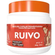 Máscara Capilar Pigmentadora Troia Colors Ruivo 500g Cor fantasia - Troia Hair