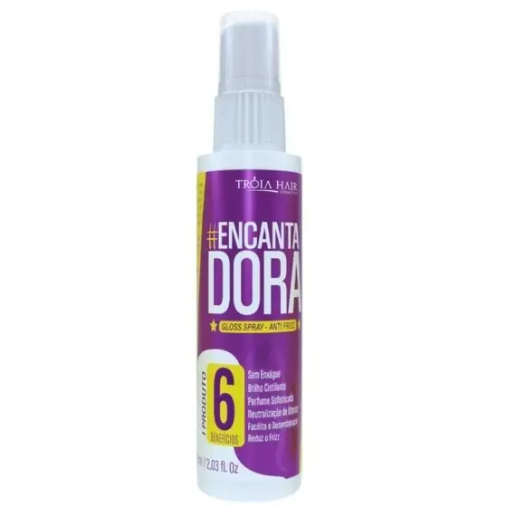 Gloss Spray #Encantadora 6 em 1 Perfume Capilar - 70ml - Troia Hair