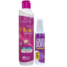 Leave-in Plena 500ml + Gloss Spray #Encantadora 6 em 1 - 70ml - Troia Hair
