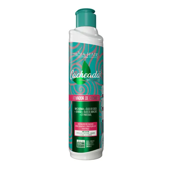 Ativador De Cachos - Linha Cacheada 500ml - Troia Hair