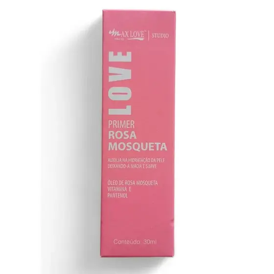 Primer Rosa Mosqueta Max Love Studio Love 30ml Hidratante Facial